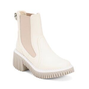 4CCCCEES Ivory Leather Plita Cella Chelsea Boots